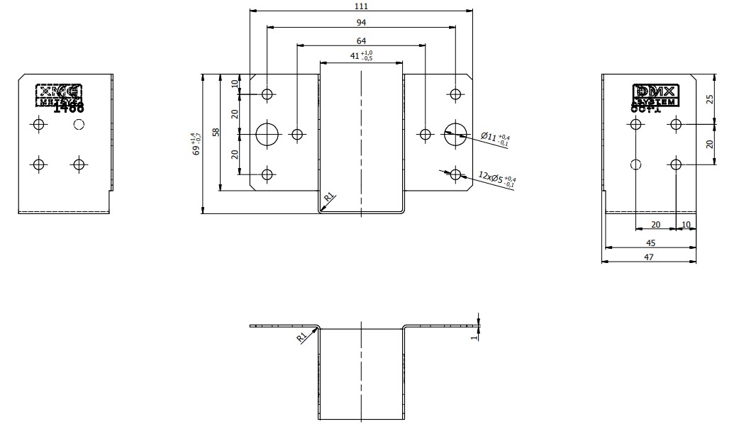 Rozměry otvorů WL5